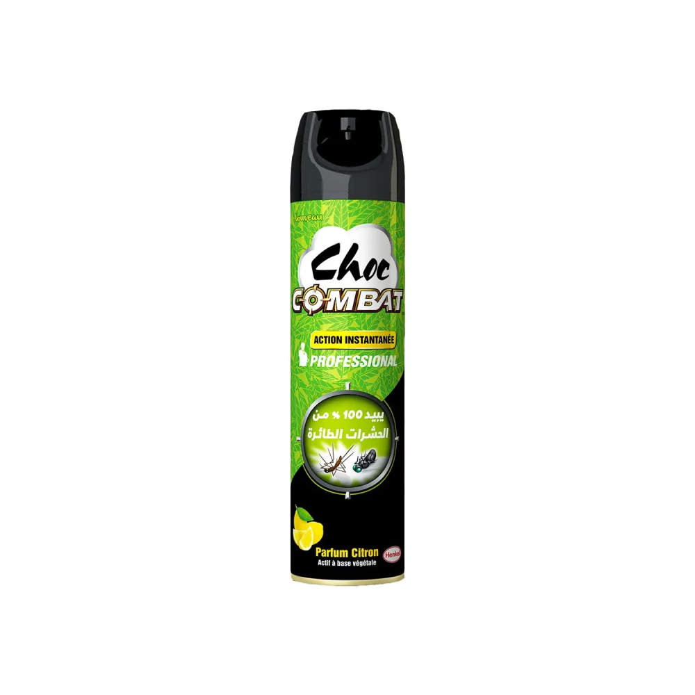 Insecticide Choc Combat Vegetal Parfum Citron 400ML