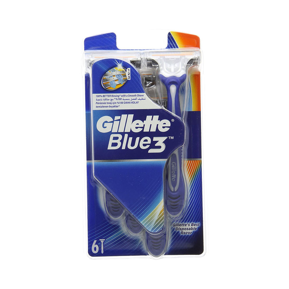 Rasoirs Jetables Gillette Blue3 Cool Lot de 6