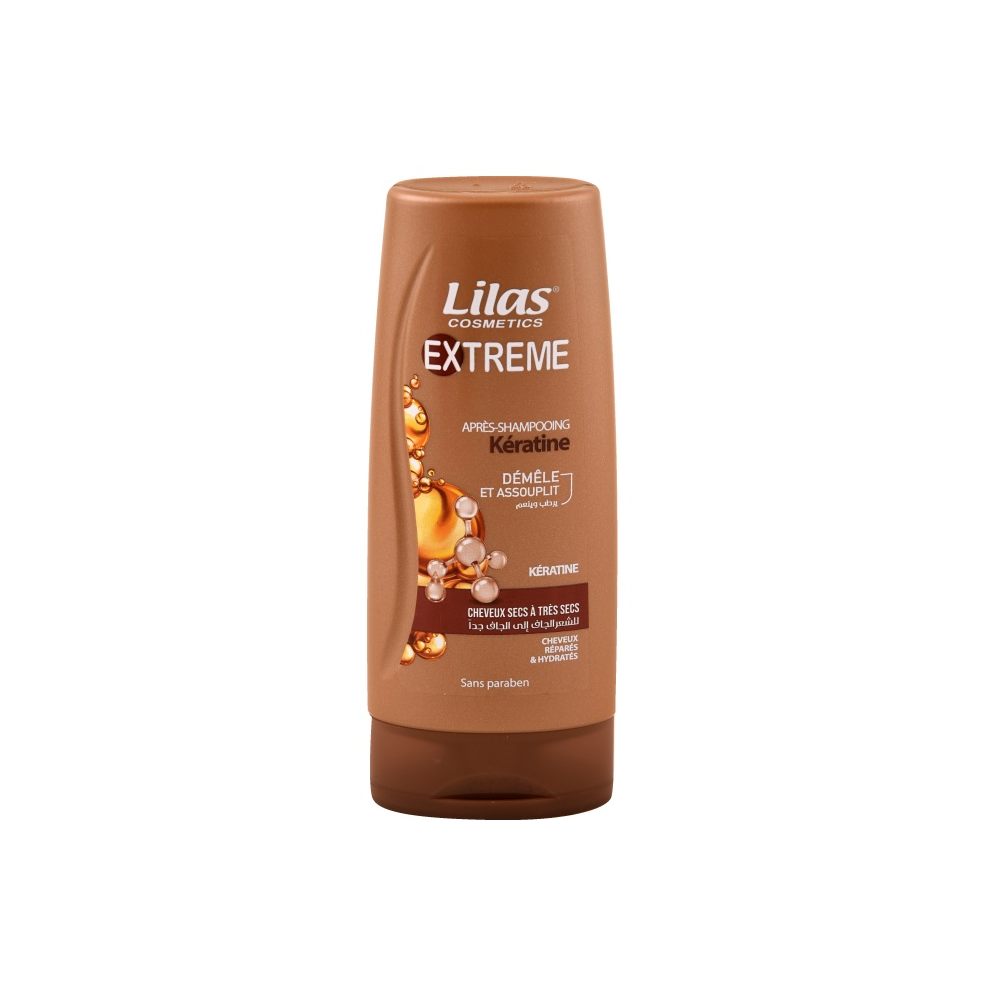 Lilas Après-Shampooing Extrême kératine cheveux secs 180ml