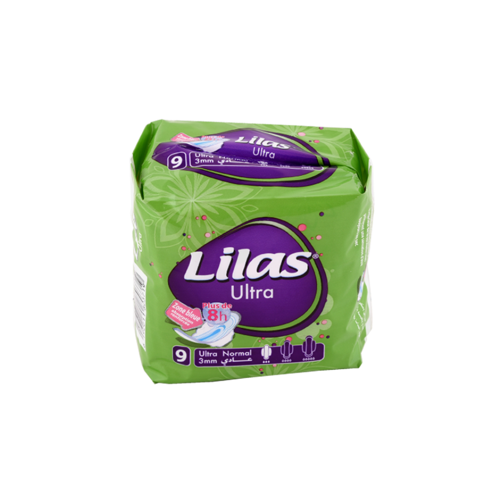 Lilas Serviette Hygiénique Ultrta Normal 9pcs 3mm