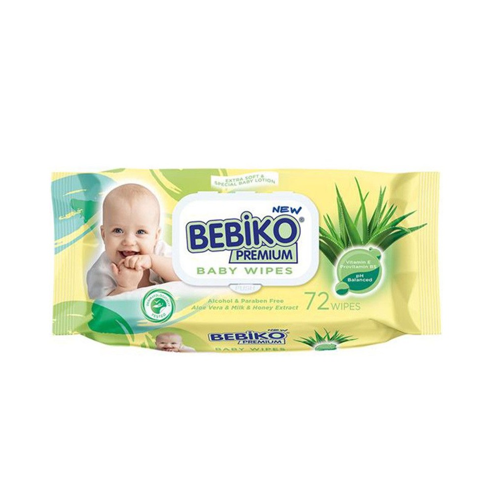 Lingettes Bébé Bebiko Premium 72 Pieces