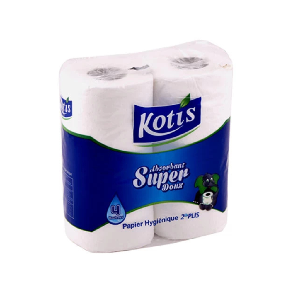 Pack De 4 Rouleaux Papier Hygiénique 2 Plis kotis